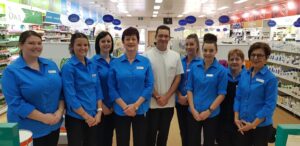 Staff team of Amcal+ Pharmacy Tenterfield inside the store