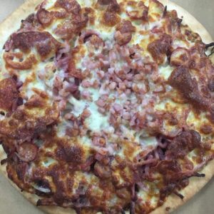 BBQ meat pizza from Tally Ho Tucker