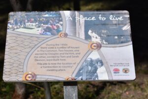 A Place to Live interpretive sign in Currys Gap State Conservation Area