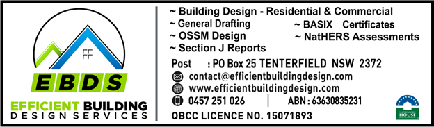 Efficient Building Design Services logo and contact details banner
