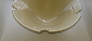 Cream ceramic bowl by Maryke Miller at the Artists' Collective Studio Gallery