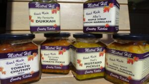 Handmade chutneys, pickles and preserves from Mistral Hill Country Kitchen