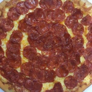 Pepperoni pizza from Tally Ho Tucker
