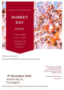 Torrington Market Day flyer